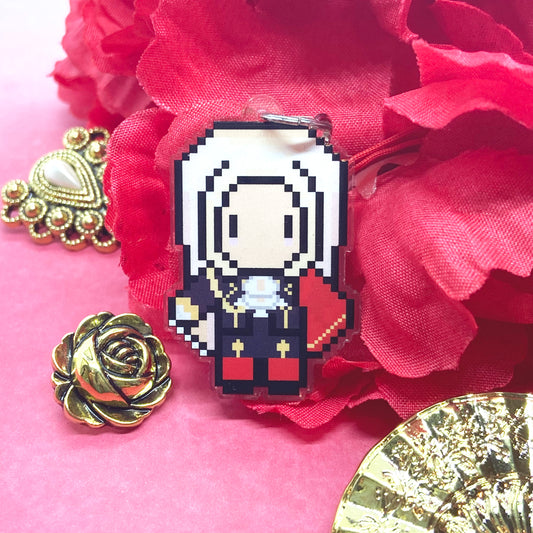 The Flame Emperor Acrylic Charm Ollybits Pixel Art