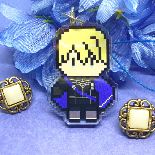 The Tempest King Acrylic Charm Ollybits Pixel Art 