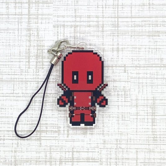 MAXIMUM EFFORT Acrylic Charm Ollybits Pixel Art