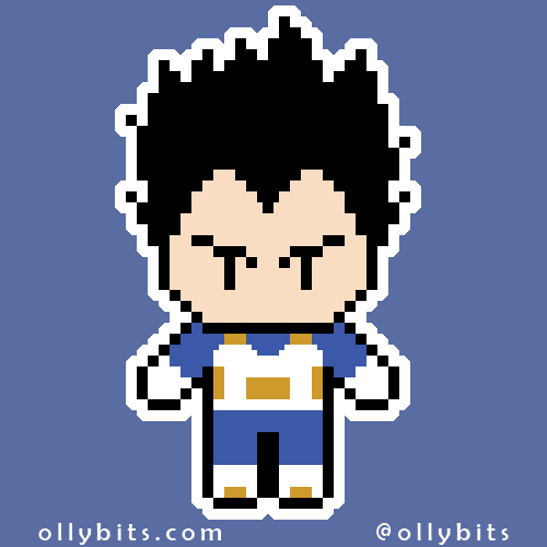 Prince Vegetable Vinyl Sticker (2") Ollybits Pixel Art