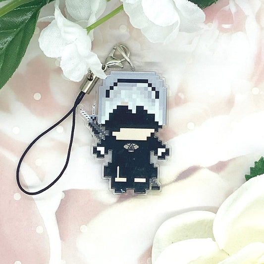 No. 2 Type B Pixel Art Acrylic Charm