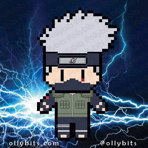 Copycat Ninja Sensei Vinyl Sticker (2") Ollybits Pixel Art