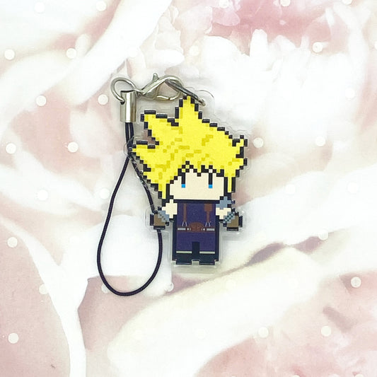 Mosey Swordsman Acrylic Charm Ollybits Pixel Art