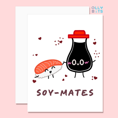 Soy-Mates Greeting Card